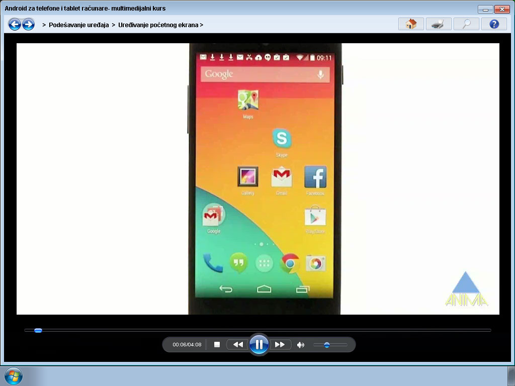 Komplet multimedijalnih kurseva za početnike - Digitalna pismenost i Android za telefone - pogled 4