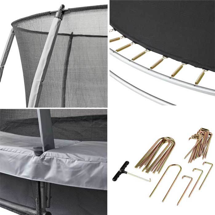 Ugradna trampolina sa zaštitnom mrežom 396cm - pogled 4