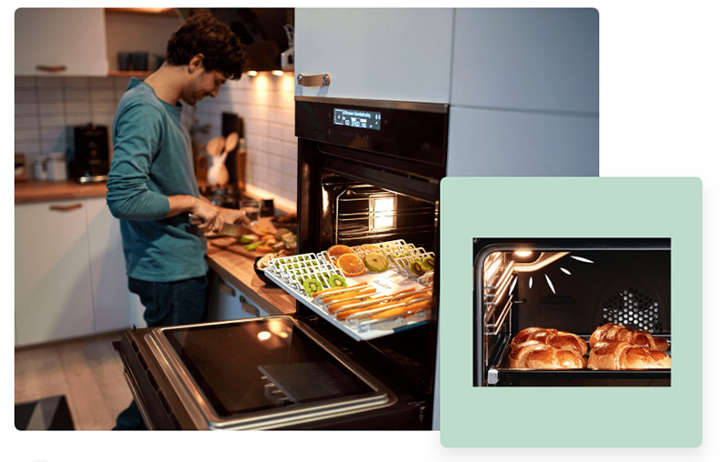 BEKO Multifunkcionalna ugradna rerna 71 L BIM24300WS - pogled 4