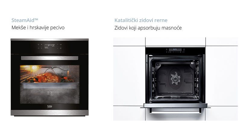 BEKO Multifunkcionalna ugradna rerna 82 L BIS35500XMS - pogled 4