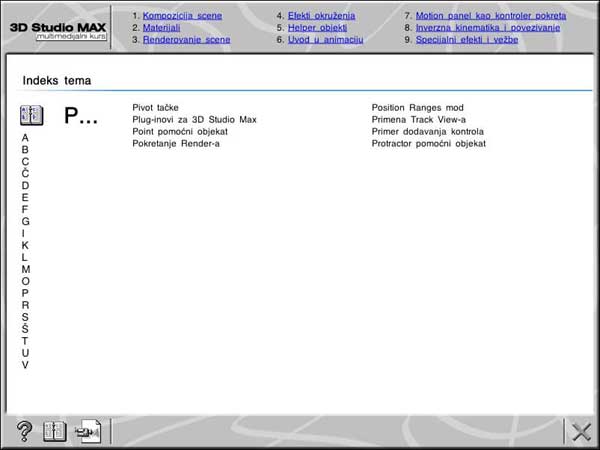 Multimedijalni kurs  3D Studio MAX 2 - pogled 4