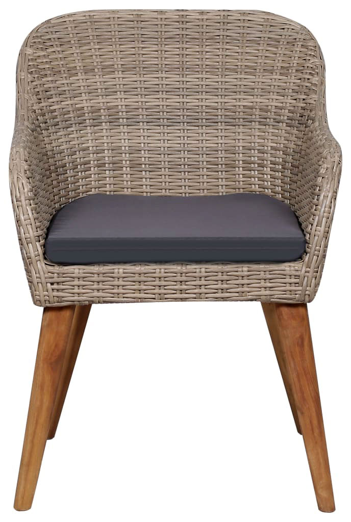 Baštenska Stolica Way Drvo - PE Ratan - pogled 4