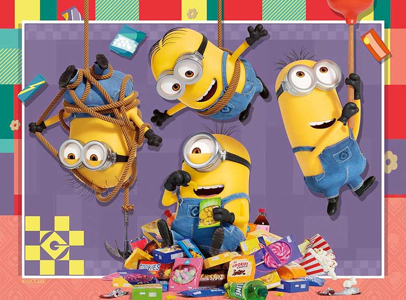 Puzzle slagalica za decu 4u1 Minions - Grozni ja Ravensburger 12001060 - pogled 4