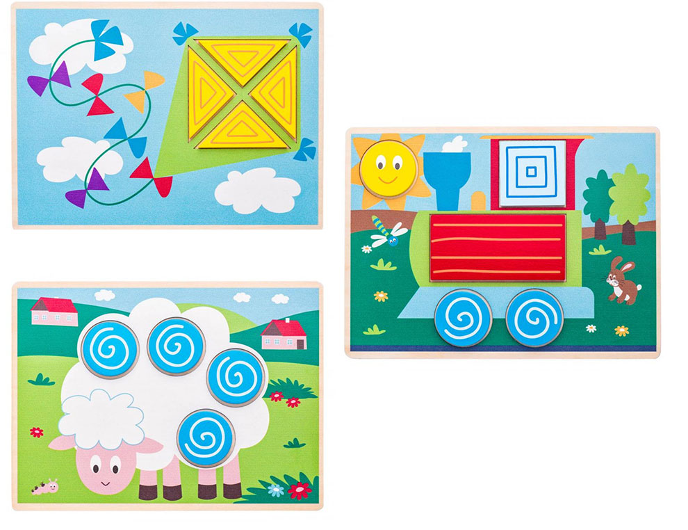 WOODY Didaktički set - Uklapalica sa osnovnim oblicima 91915 - pogled 4