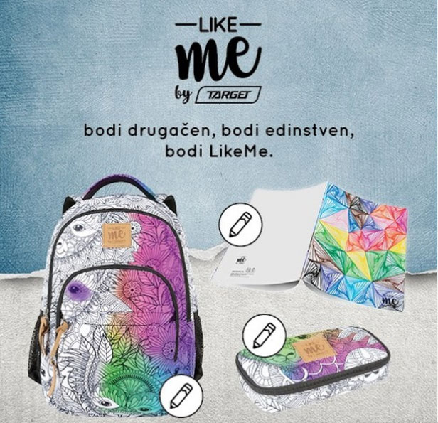 TARGET Pernica COMPACT College LIKE ME White 26339 - pogled 4