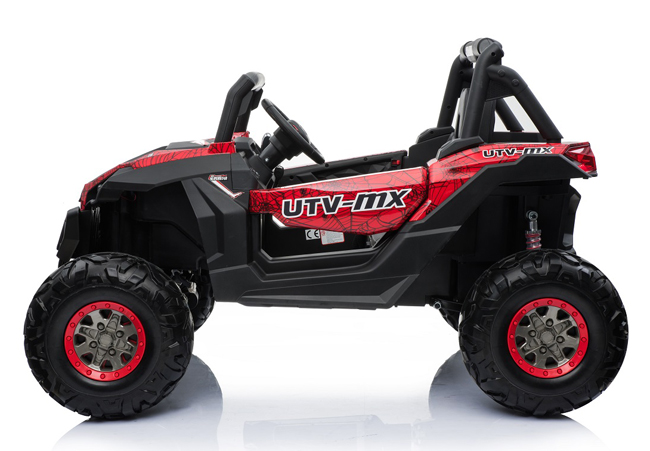 Dečiji auto na akumulator Terenac 4x4 crveni - pogled 4