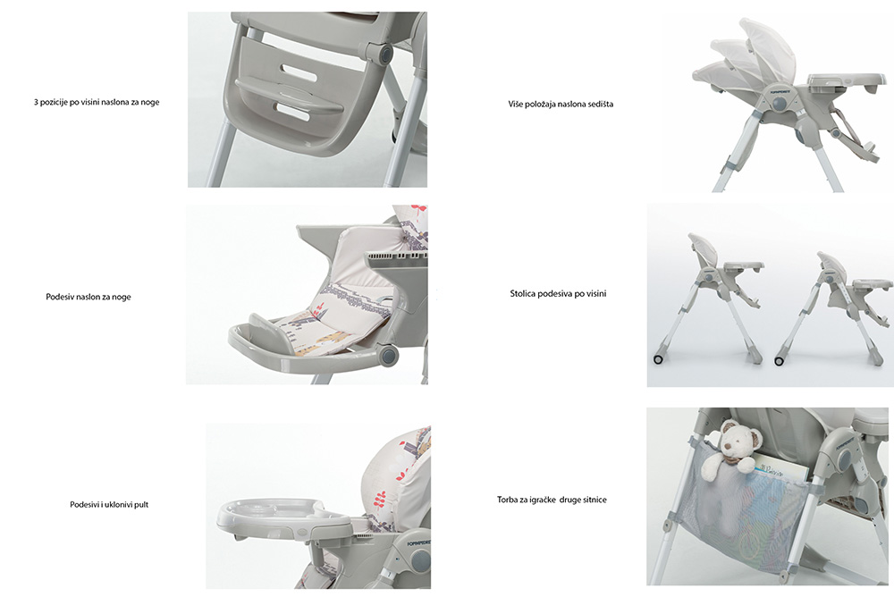 FOPPAPEDRETTI Stolica za hranjenje Hranilica MEETING Baby Tiger 9700419006 - pogled 4