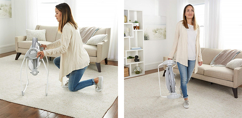 KIDS II Ingenuity Ljuljaška COMFORT 2 GO Cuddle Lamb SKU12184 - pogled 4