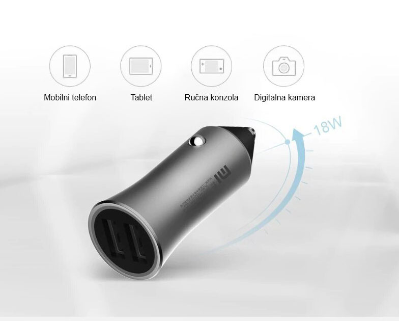 Xiaomi brzi auto punjač - pogled 4