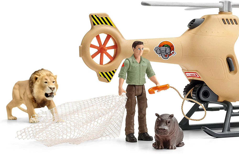 Schleich Figure Divlje životinje - Helikopter za spasavanje životinja 42476 - pogled 4