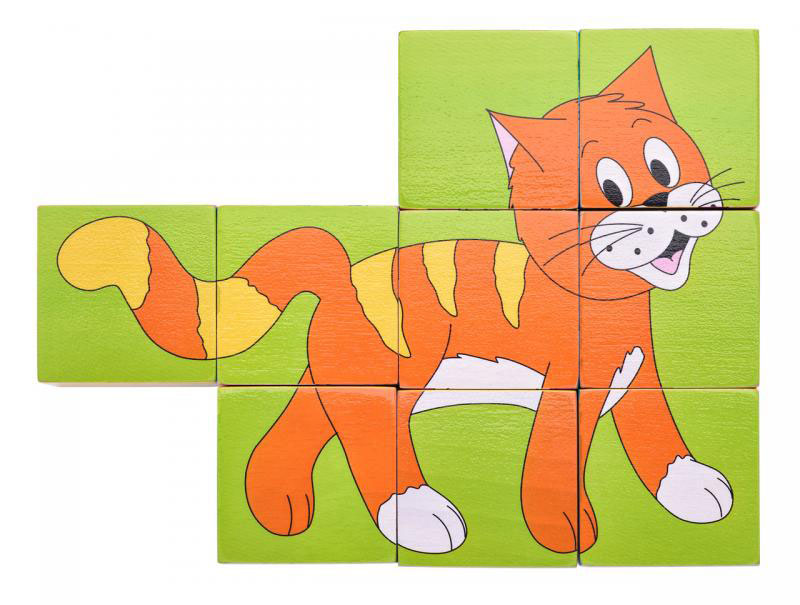 WOODY Drvene kocke - slagalica Životinje 91178 - pogled 4