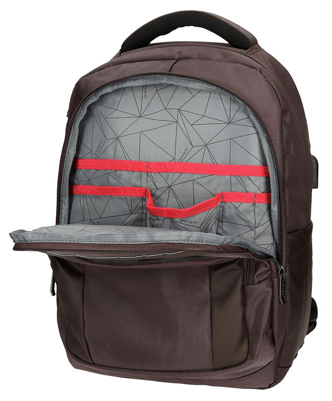 Movom Ranac za laptop 15.6 inča sa USB portom Clark Brown 57523 - pogled 4