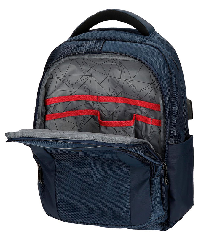 Movom Ranac za laptop 15.6 inča sa USB portom Clark Blue 57523 - pogled 4