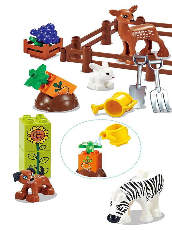 Smoneo 55015 Dečije kocke Plastične kocke FARMA 109 kom. 876009 - pogled 4