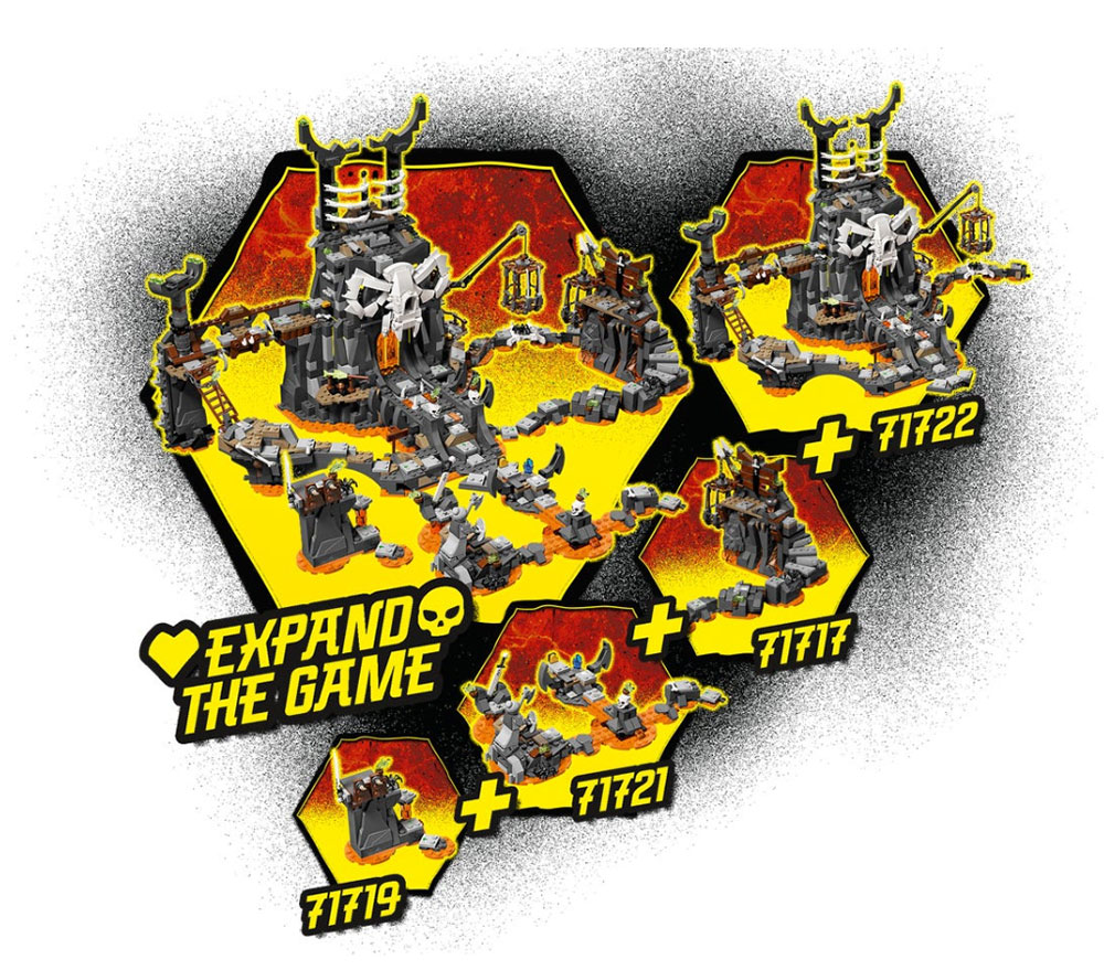 LEGO® Kocke NINJAGO Putovanje u Tamnicu lobanja 71717 - pogled 4