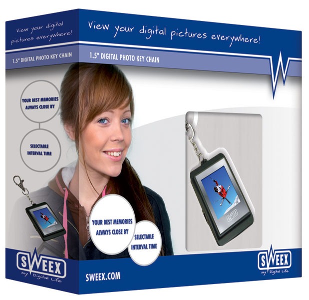 Sweex digitalni foto ram - privezak za ključeve black - pogled 4