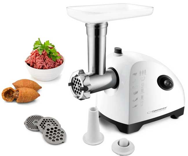 Mašina za mlevenje mesa sa dodacima za rendanje povrća Esperanza EKM022 - pogled 4