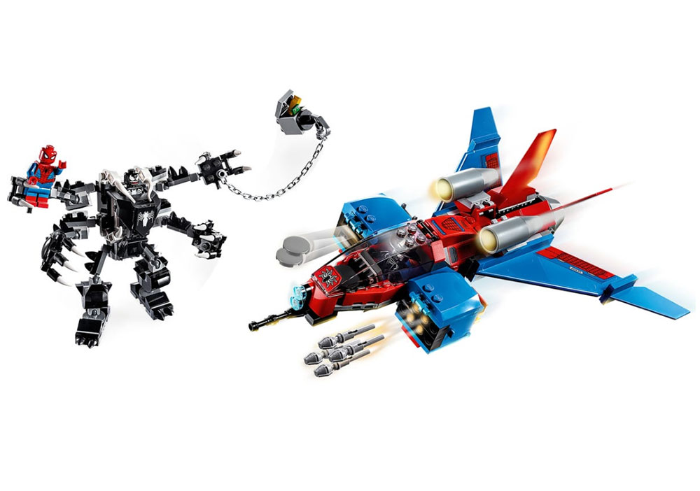 LEGO® Kocke Spajdermen - Spiderjet vs. Venom Mech 76150 - pogled 4