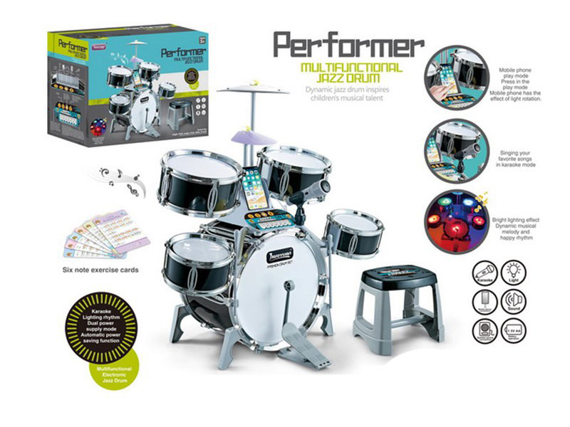Dečija igračka Performer Set Bubnjevi za decu Happy Jazz 870010 - pogled 4