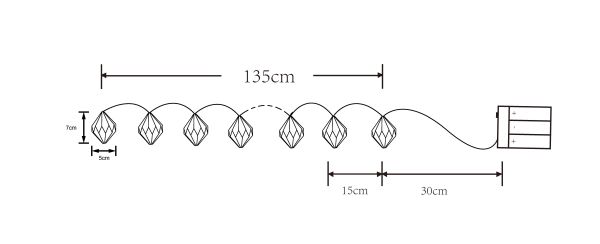 Dekortaivne lampice Venuto 29958-10 siva-krem - pogled 4