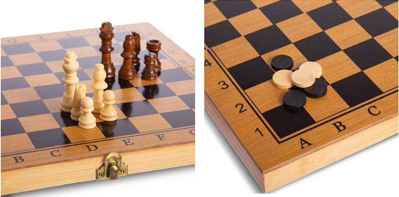 Društvena igra 3 u 1  DAME-ŠAH-BEKGEMON 272 882023 - pogled 4