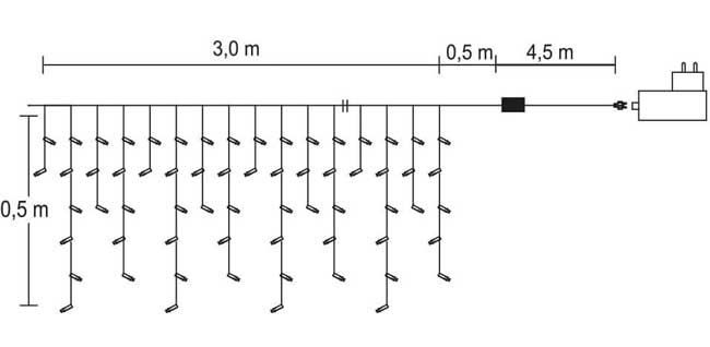 iSparkle Smart Novogodišnje Lampice 128LED RGB - pogled 4
