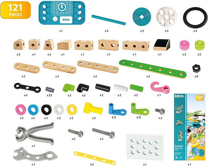 BRIO Igračka Konstruktorski set sa motorom i alat 121 deo 34591 - pogled 4