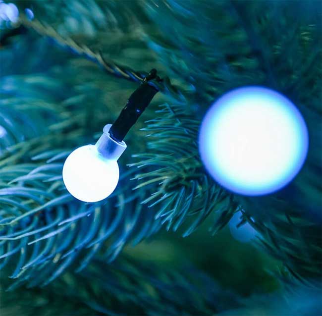 Novogodišnje lampice Biserni niz 240 LED Hladno bela KDG 242 - pogled 4