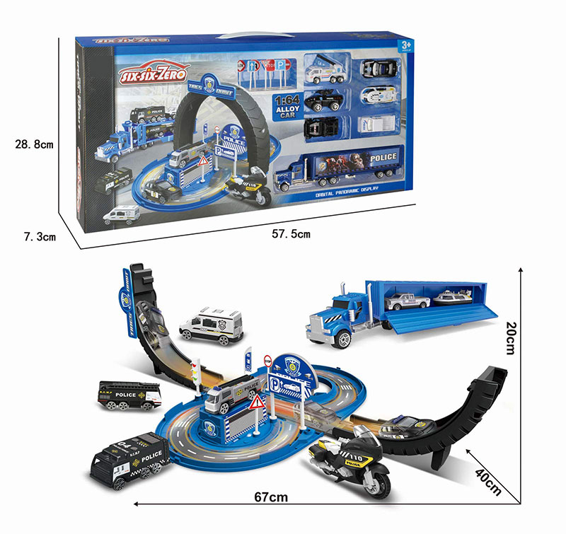 Igračka za decu 2 u 1 Policijska stanica POLICIJA Staza E06000299 3831000302996 - pogled 4