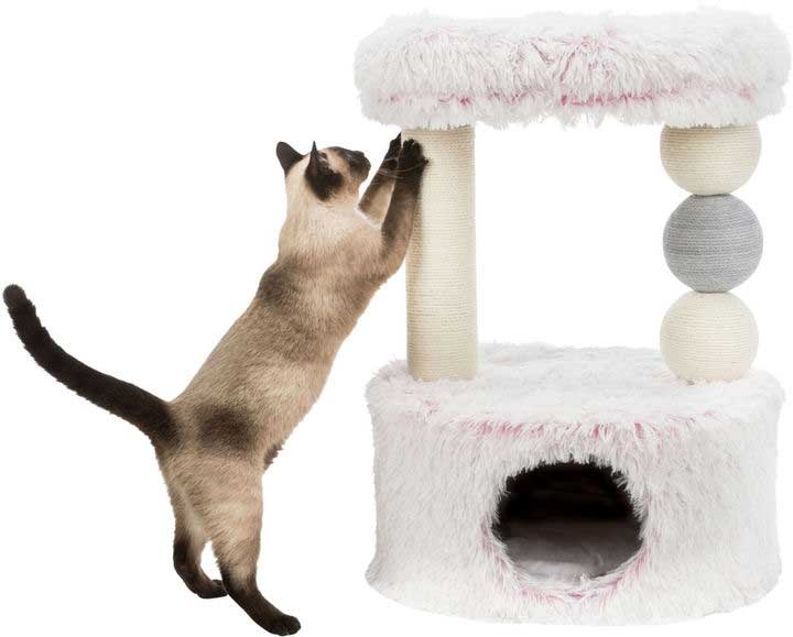 Grebalica sa kućicom i krevetom za mačke 73cm Harvey pink Trixie 44539 - pogled 4