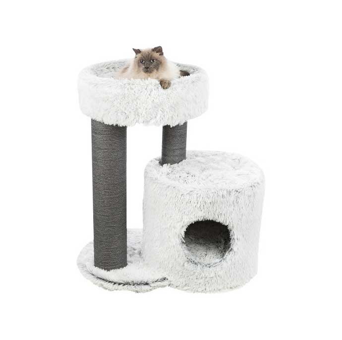 Grebalica sa kućicom i krevetom za mačke 96cm Harvey grey Trixie 44538 - pogled 4