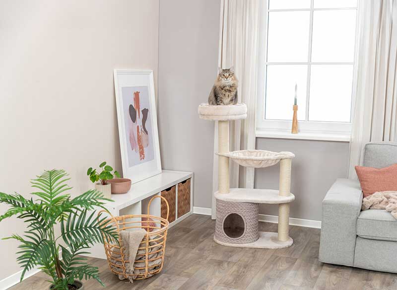 Grebalica igraonica za mačke 114cm Livia taupe Trixie 44473 - pogled 4