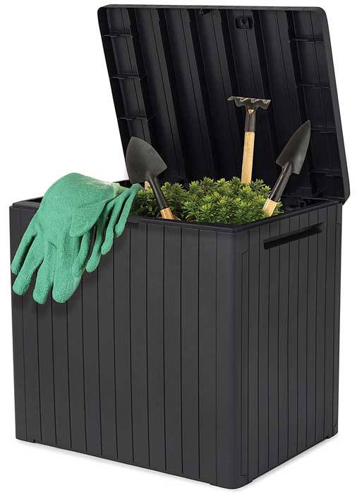 Keter City Sanduk za odlaganje stvari 113L Graphite 246941 - pogled 4