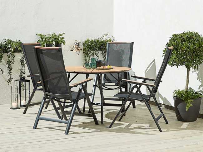 Podesiva baštenska stolica Briddo - pogled 4