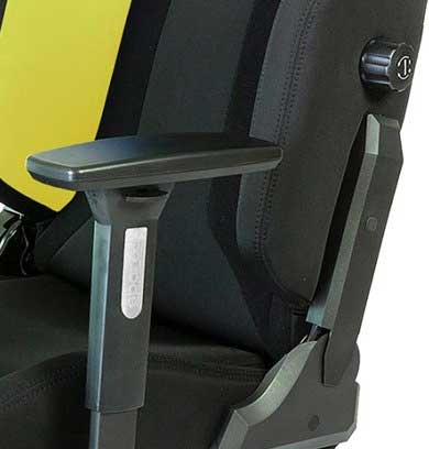 Gejmerska stolica Sparco Grip Crno-žuta 00989NRGI - pogled 4