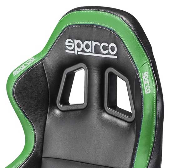 Gejmerska stolica Sparco Icon Crno-zelena 00998NRVD - pogled 4