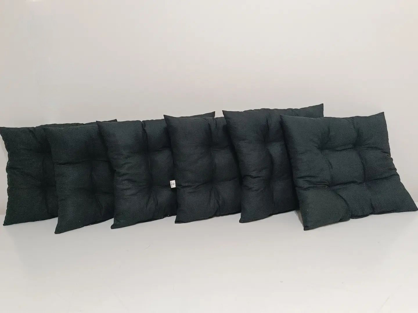 Pamučni Jastuk Za Stolicu 40 x 40 cm Black - pogled 4