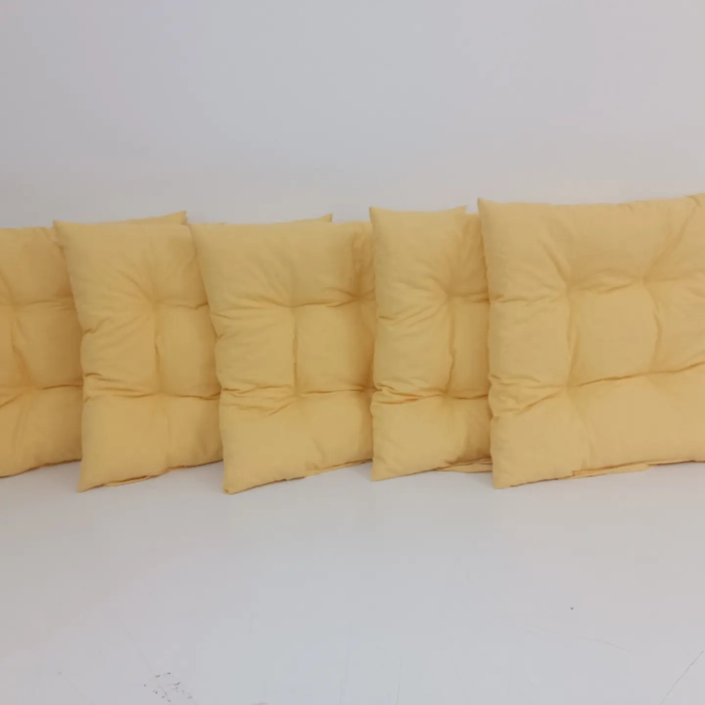 Pamučni Jastuk Za Stolicu 40 x 40 cm Yellow - pogled 4