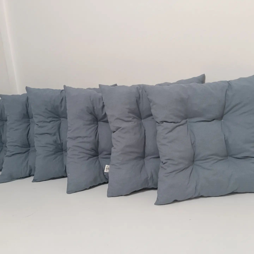 Pamučni Podmetač Za Stolicu 50 x 50 cm Grey - pogled 4