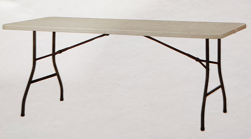 Veliki sklopivi baštenski sto 182cm sa metalnom konstrukcijom - pogled 4