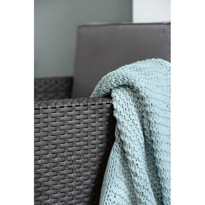 Baštenska garnitura Monaco sa box stolom Braon - pogled 4