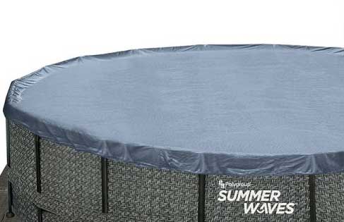 Okrugli bazen sa metalnim ramom 488x122cm Summer Waves Rattan Set - pogled 4