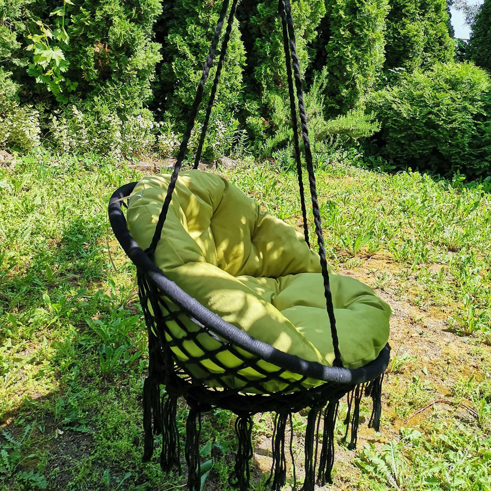 Jastuk za makrame ljuljašku - Oliva - pogled 4