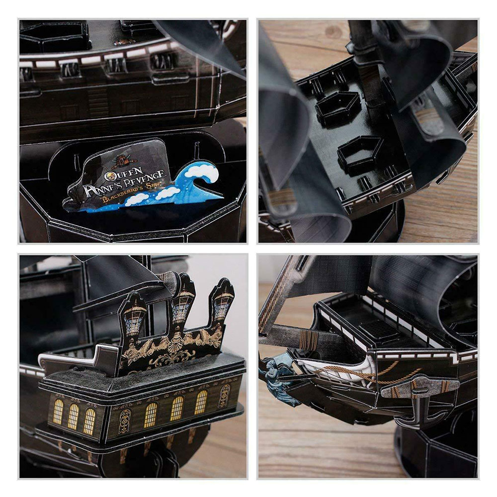 CUBIC FUN Maketa piratskog broda Queen Anne Revenge T4035h - pogled 4