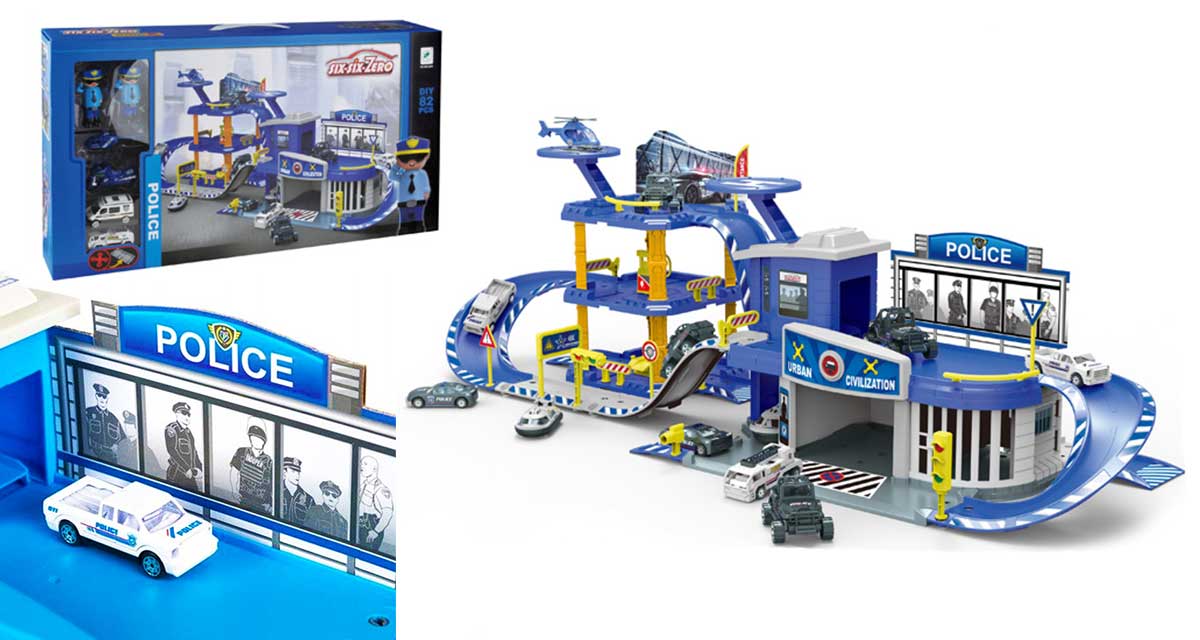 Dečija igračka Velika policijska stanica - garaža - pogled 5