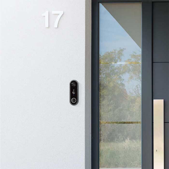 Smart bežično zvono sa video komunikacijom Nedis WIFICDP20GY - pogled 5