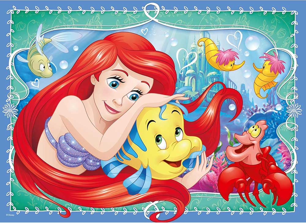 Slagalice 4x42 dela Disney Princess Ravensburger 06857 - pogled 5