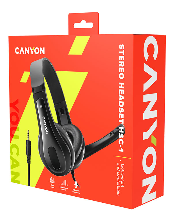 CANYON CNS-CHSC1B slušalice za PC i telefone - pogled 5