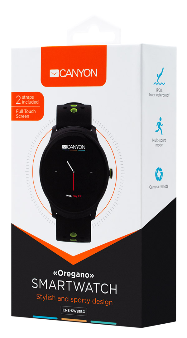 Canyon smartwatch Oregano SW-81 crno-zeleni - pogled 5