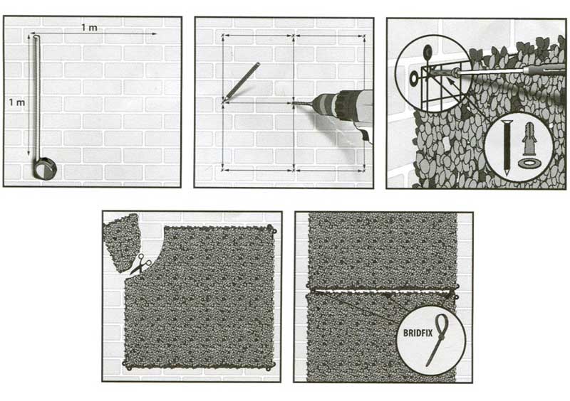 Dekorativna zidna obloga sa PVC lišćem Lovor 1x1m - pogled 5